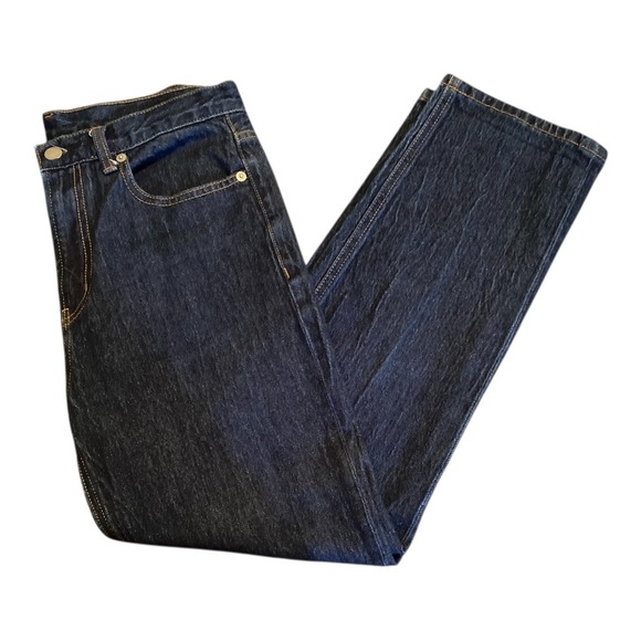 UNIGLO GU Dark Wash Denim Jeans Straight Leg‎ Classic Style Women's - Picture 1 of 9